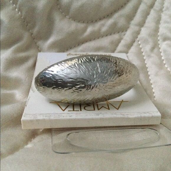 NWT double finger ring silver tone, Amrita Singh - Picture 3 of 5